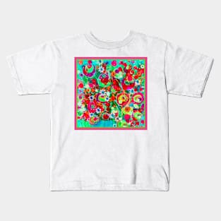 Pop-Art Flowers Kids T-Shirt